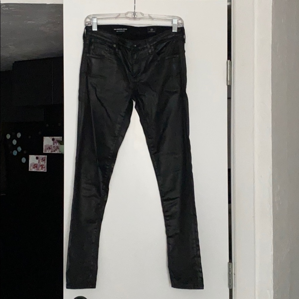 AG waxed leather jean